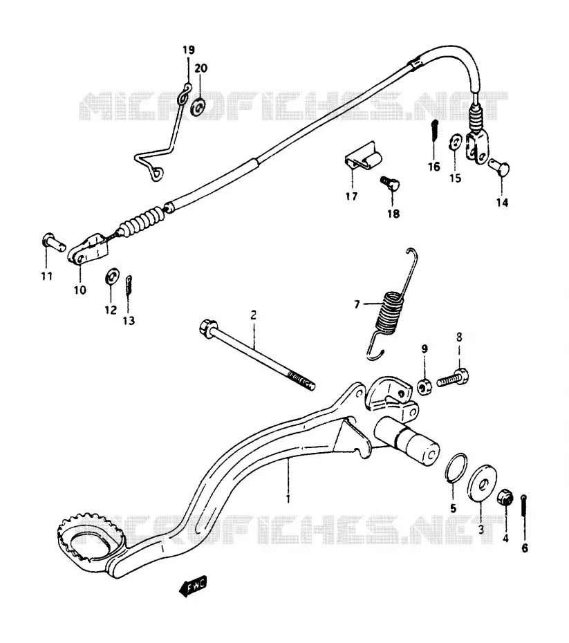 ACHTERREM Suzuki QUAD 250 OZARK 1997  LT-F250V