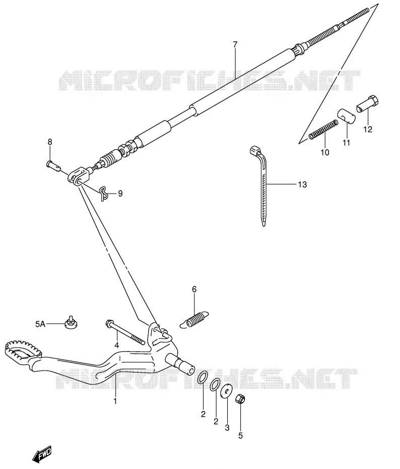 ACHTERREM Suzuki QUAD 250 OZARK 2006  LT-F250K6(E3/E28)
