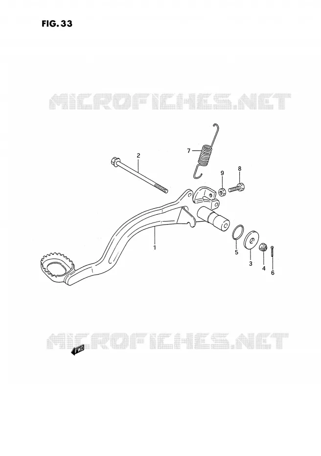 ACHTERREM Suzuki QUAD 300 KINGQUAD 1992  LT-F4WDXN(E3)