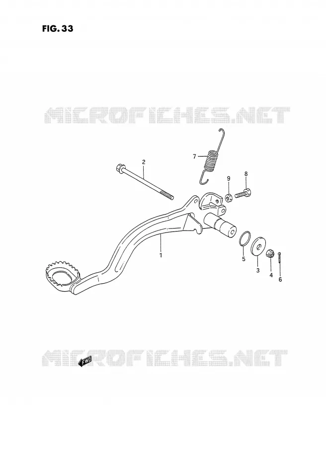 ACHTERREM Suzuki QUAD 300 KINGQUAD 1993  LT-F4WDXP(E2)