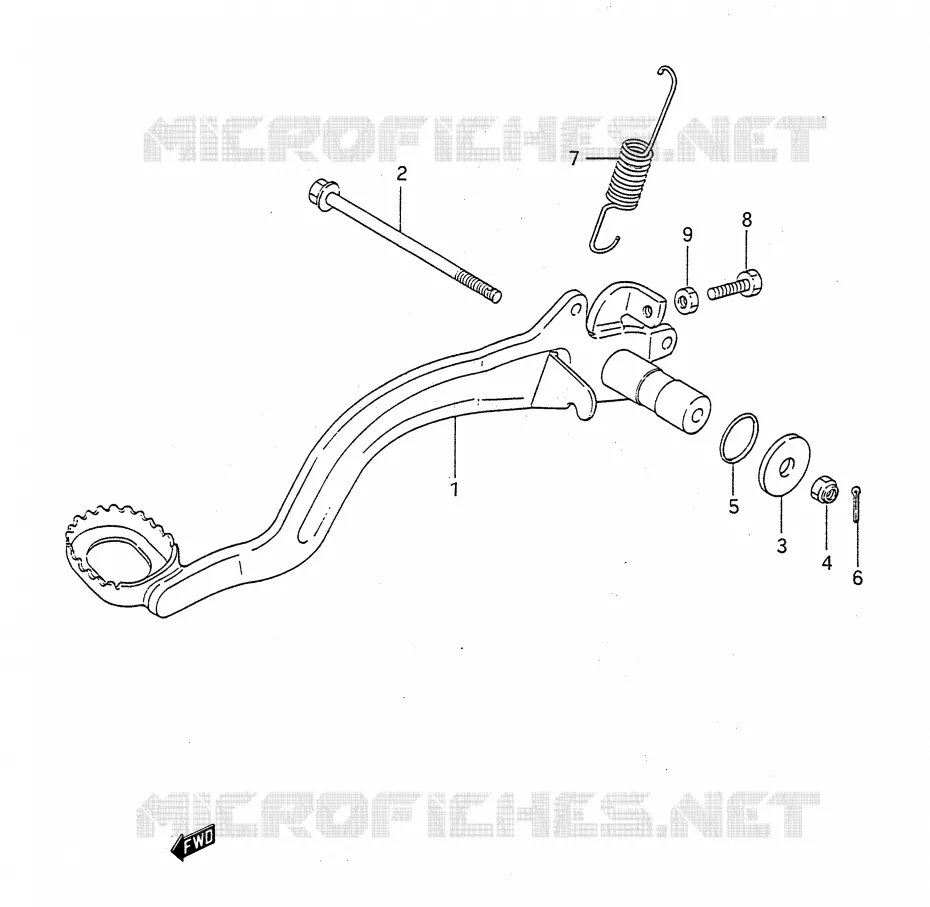 ACHTERREM Suzuki QUAD 300 KINGQUAD 1993  LT-F4WDXP(E28)