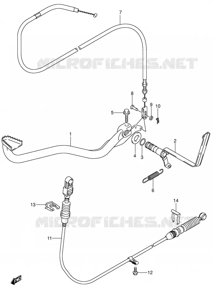 ACHTERREM Suzuki QUAD 500 VINSON 2004  LT-A500FK4(P28/P33)