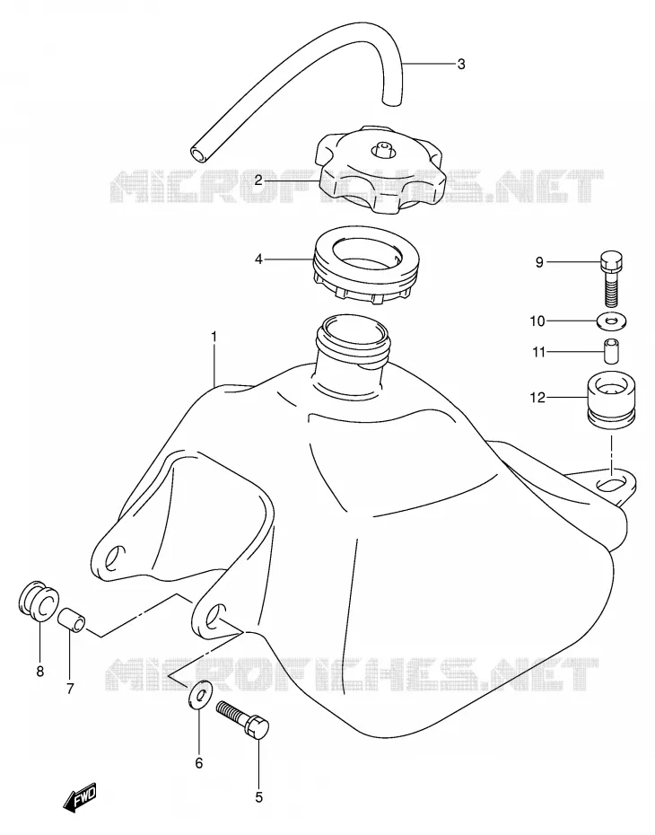 BENZINETANK Suzuki QUAD 50 MINIQUAD-SPORT 2002  LT-A50K2(P3/P28)