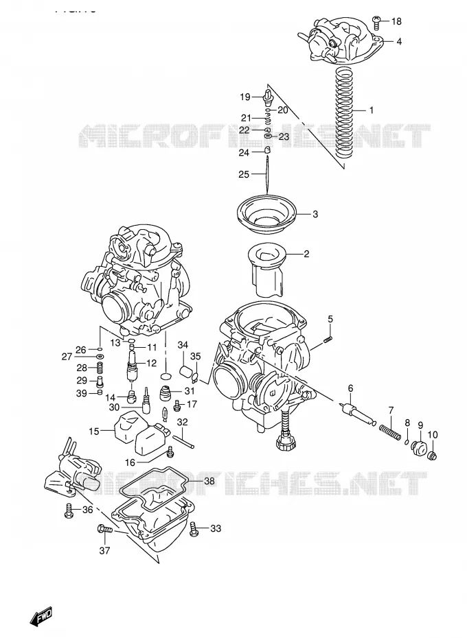 CARBURATOR Suzuki MOTO 650 FREEWIND 1999  XF650UX(E2)