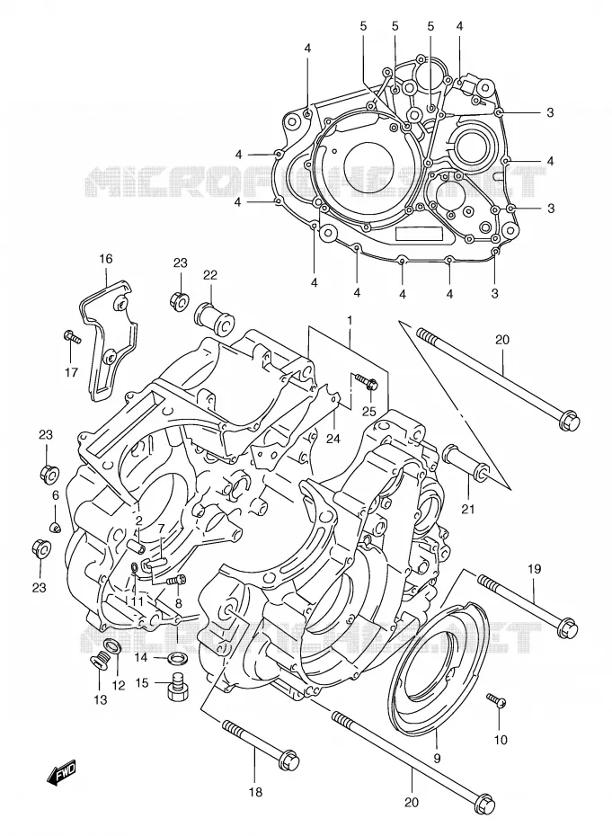 CASING Suzuki MOTO 650 FREEWIND 2000  XF650UY(E2)