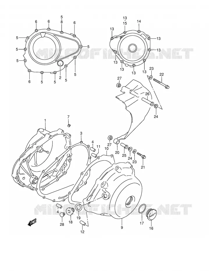 CASING Suzuki MOTO 800 MARAUDER 2004  VZ800K4(E3/E28)