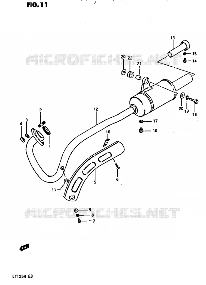 GELUIDDEMPER Suzuki QUAD 125 QUADRUNNER 1986  LT125G(E3)