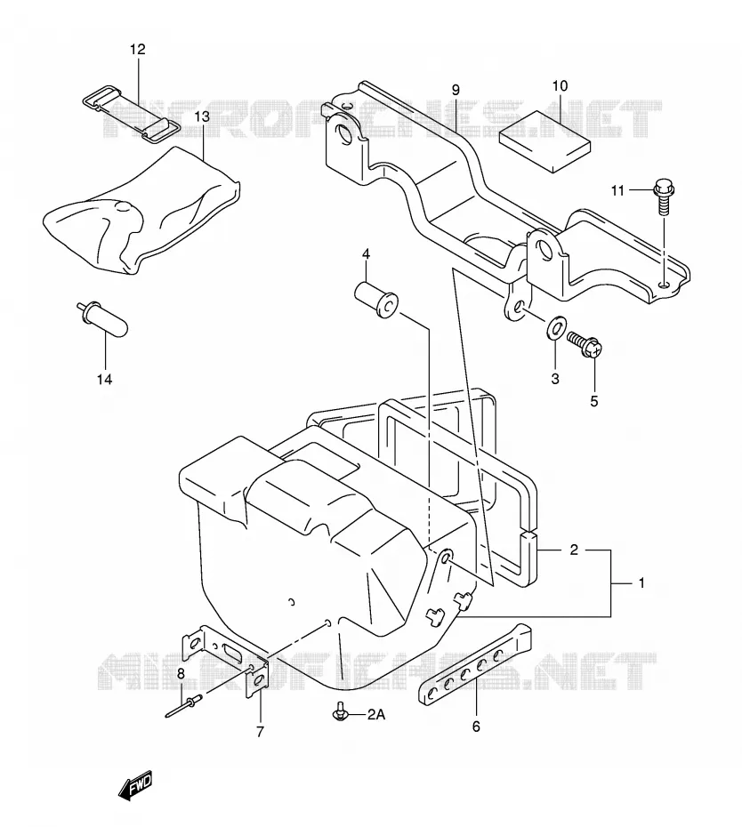 GEREEDSCHAPSKIST Suzuki QUAD 400 EIGER 2006  LT-F400FK6(P3/P28)
