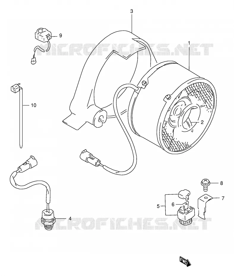 KOELVENTILATOR Suzuki QUAD 250 OZARK 2001  LT-F250FK1(E24)