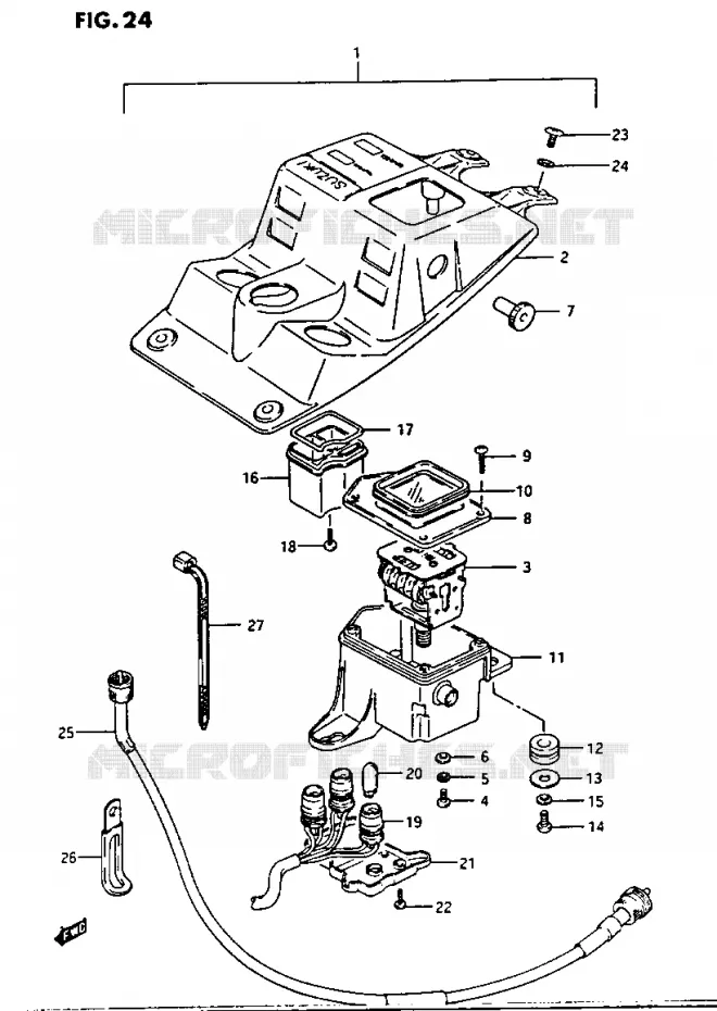 METER Suzuki QUAD 230 OZARK 1987  LTF230H(E3)