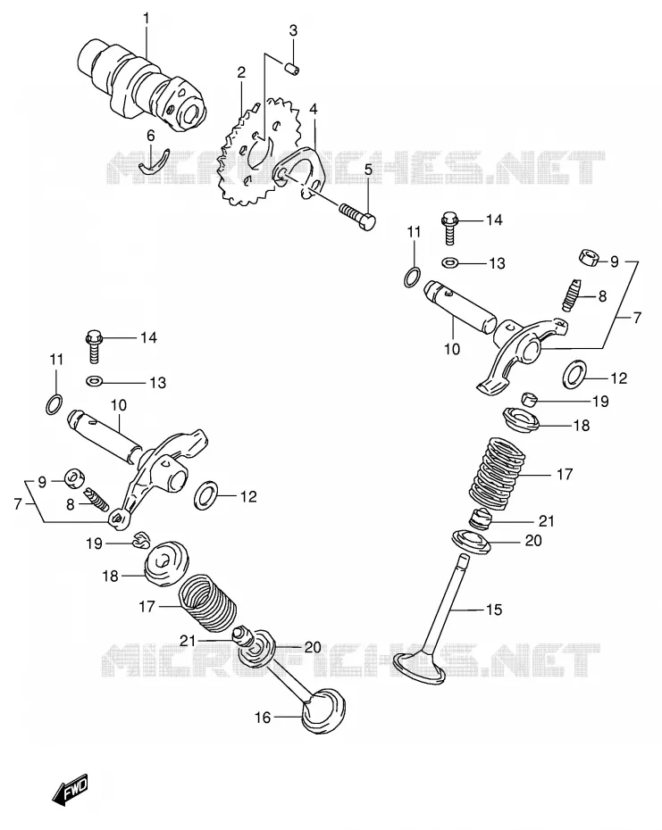 NOKKENAS - VALVES Suzuki QUAD 160 OZARK 2005  LT-F160K5(P24)