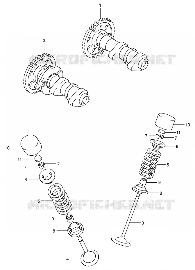 NOKKENAS - VALVES Suzuki QUAD 400 QUADSPORT 2003  LT-Z400K3(E3/E28)
