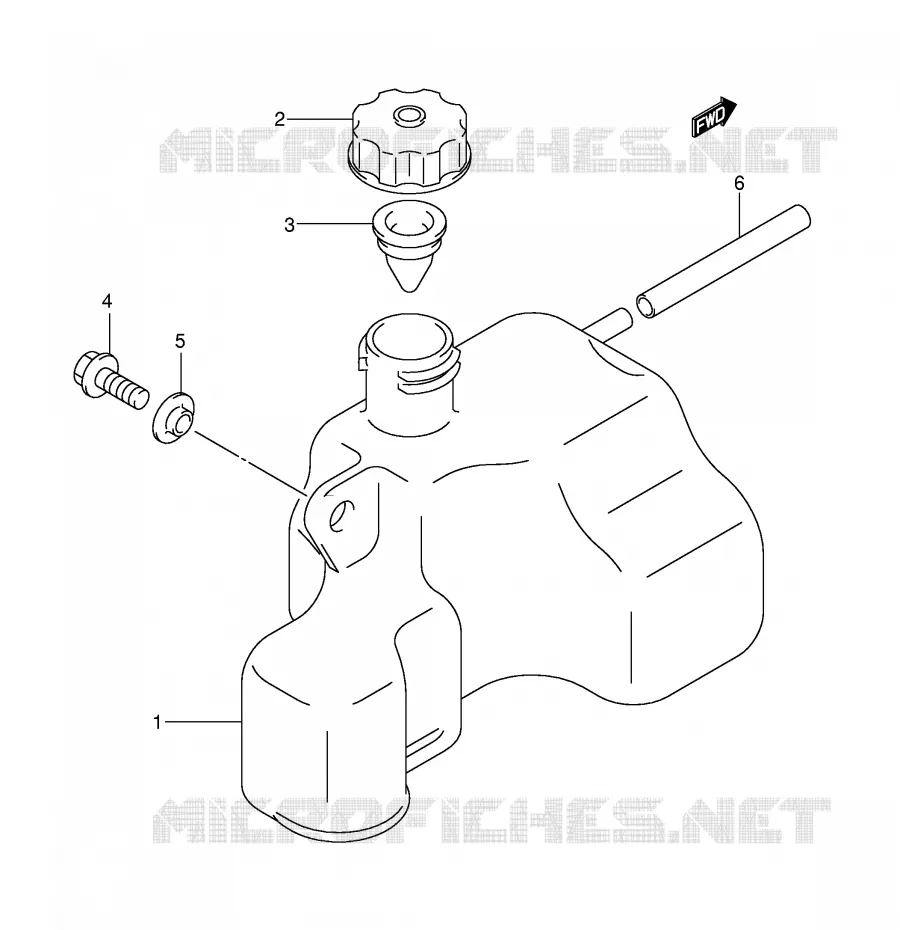 OLIE TANK Suzuki QUAD 50 MINIQUAD-SPORT 2003  LT-A50K3(P2)