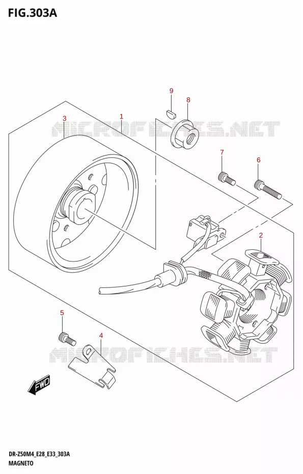 ONTSTEKING Suzuki MOTO 50 DR 2024  DR-Z50 2024 M4 (E28)