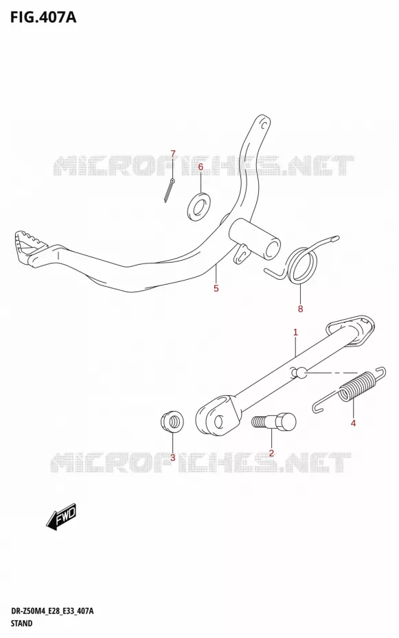 STAND Suzuki MOTO 50 DR 2024  DR-Z50 2024 M4 (E28)