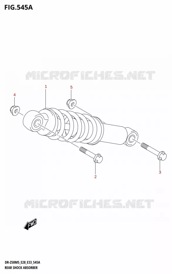 ACHTER SCHOKDEMPER Suzuki MOTO 50 DR 2025  DR-Z50 2025 M5 (E28)