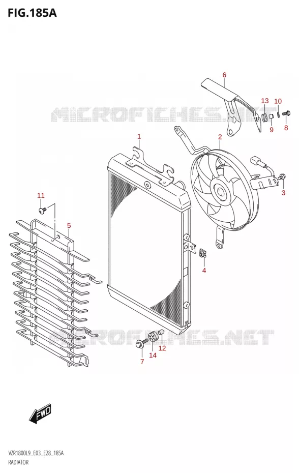 RADIATOR Suzuki MOTO 1800 BOULEVARD 2019  VZR1800 2019 L9 (E28)