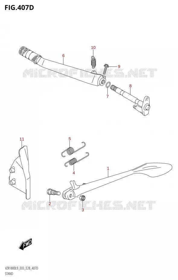 STAND (VZR1800BZ:L9:E33) Suzuki MOTO 1800 BOULEVARD 2019  VZR1800 2019 L9 (E28)