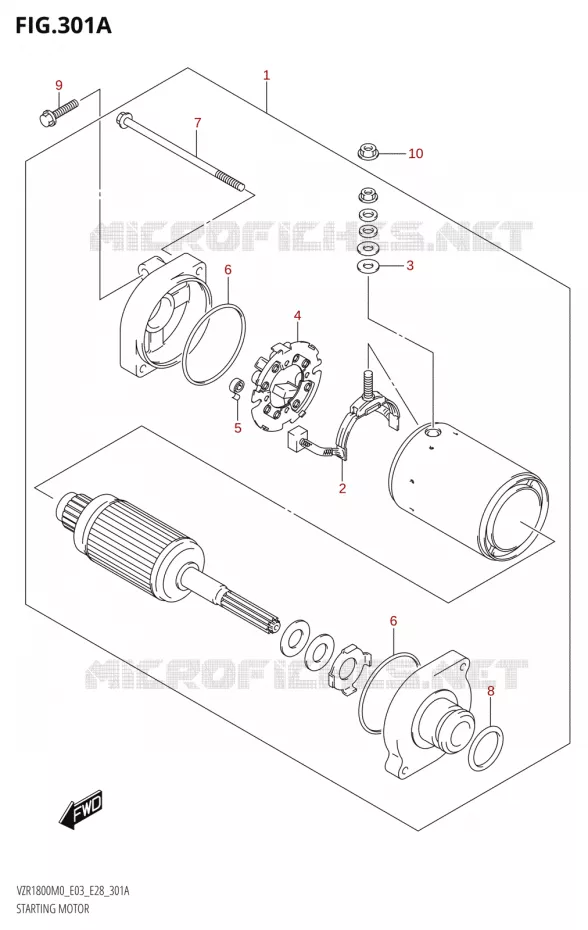 STARTMOTOR Suzuki MOTO 1800 BOULEVARD 2020  VZR1800 M0 /​ VZR1800BZ M0 (E03,E28,E33)
