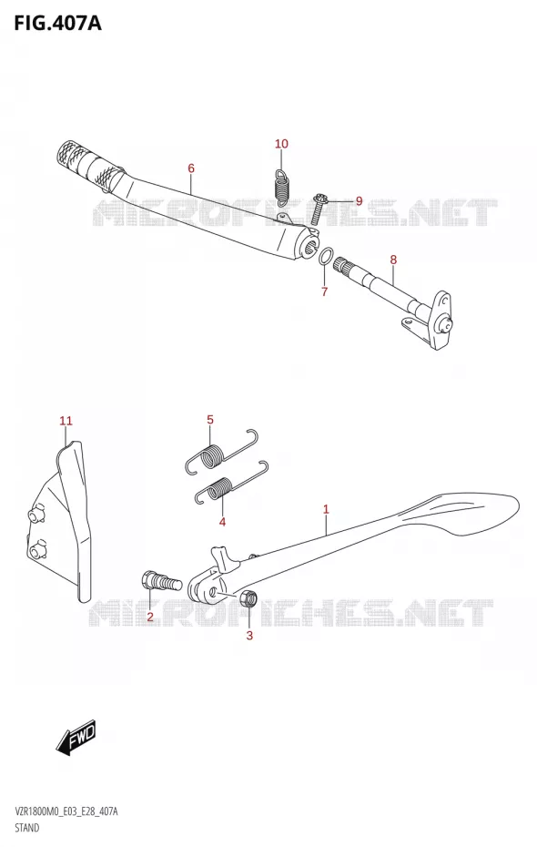 STAND (VZR1800) Suzuki MOTO 1800 BOULEVARD 2020  VZR1800 M0 /​ VZR1800BZ M0 (E03,E28,E33)