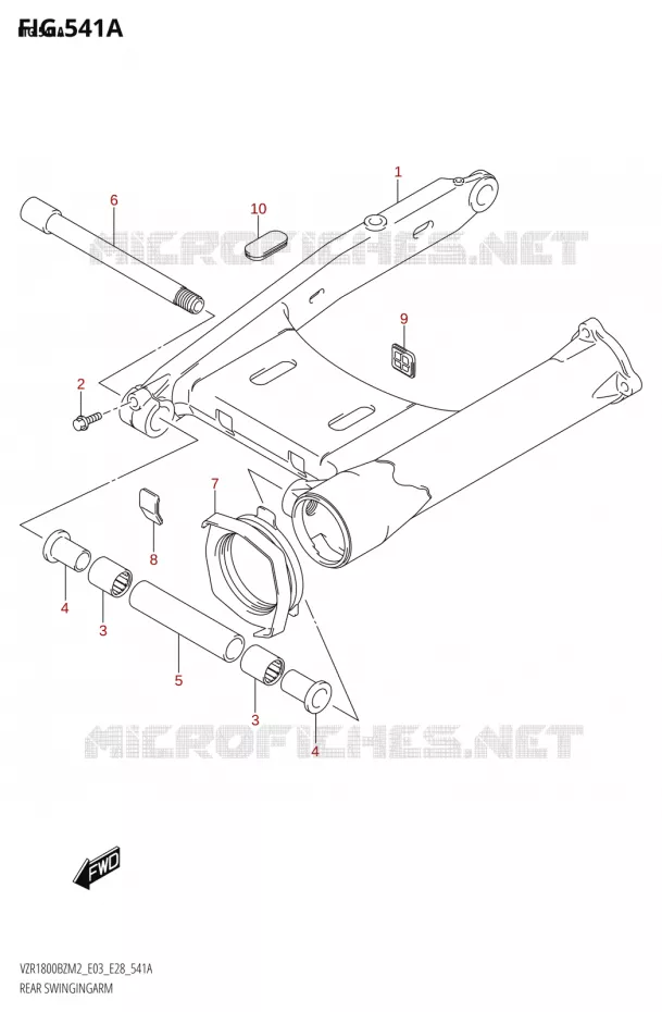 SWINGARM Suzuki MOTO 1800 BOULEVARD 2022  VZR1800BZ 2022 M2 (E28)