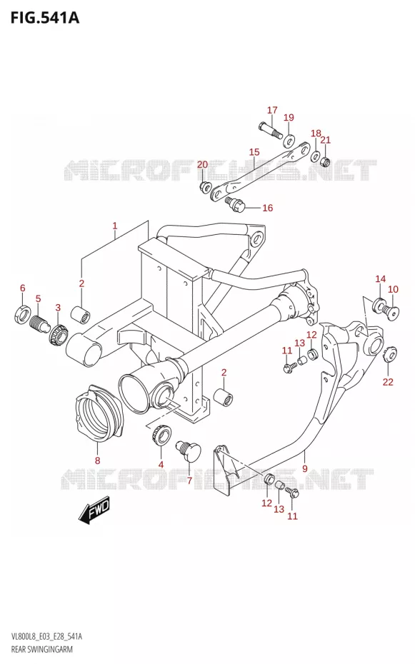 SWINGARM Suzuki MOTO 800 BOULEVARD 2018  VL800 2018 L8 (E28)