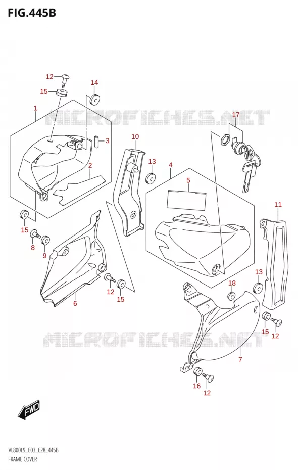 KUIP (VL800:L9:E28) Suzuki MOTO 800 BOULEVARD 2019  VL800 2019 L9 (E28)