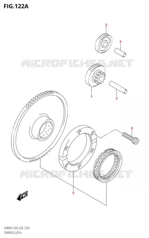 STARTMOTOR KOPPELINGS Suzuki MOTO 800 BOULEVARD 2019  VL800 2019 L9 (E28)