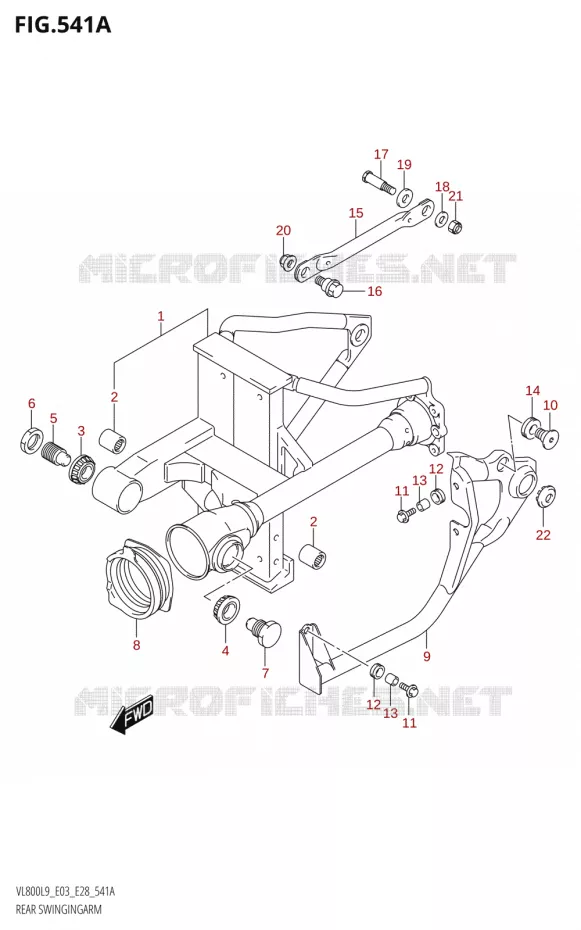 SWINGARM Suzuki MOTO 800 BOULEVARD 2019  VL800 2019 L9 (E28)