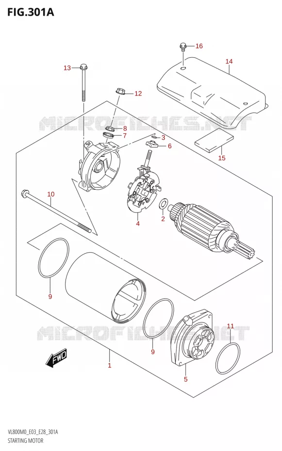 STARTMOTOR Suzuki MOTO 800 BOULEVARD 2020  VL800 2020 M0 (E28)