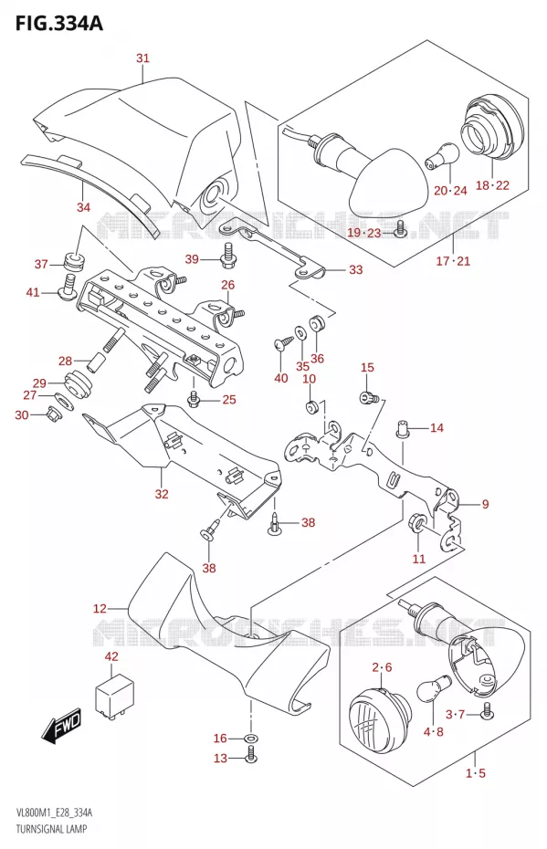 INDICATOREN Suzuki MOTO 800 BOULEVARD 2021  VL800 2021 M1 (E28)