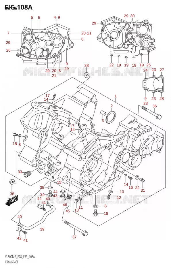 CARTER Suzuki MOTO 800 BOULEVARD 2022  VL800 2022 M2 (E28)
