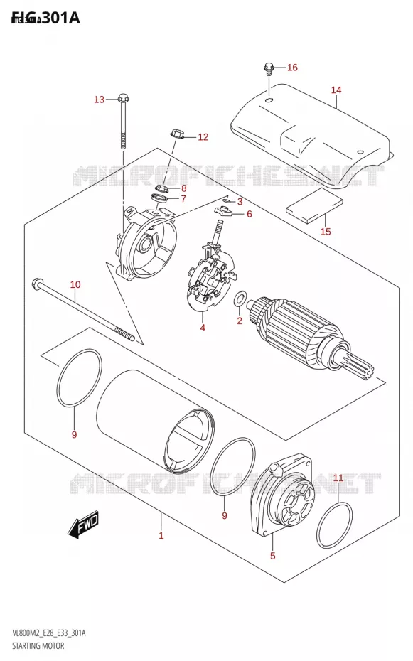 STARTMOTOR Suzuki MOTO 800 BOULEVARD 2022  VL800 2022 M2 (E28)