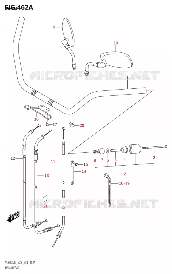 STUUR Suzuki MOTO 800 BOULEVARD 2022  VL800 2022 M2 (E28)