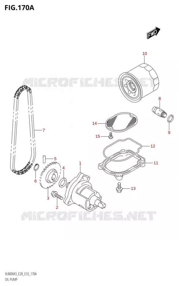 OLIEPOMP Suzuki MOTO 800 BOULEVARD 2023  VL800 2023 M3 (E28)