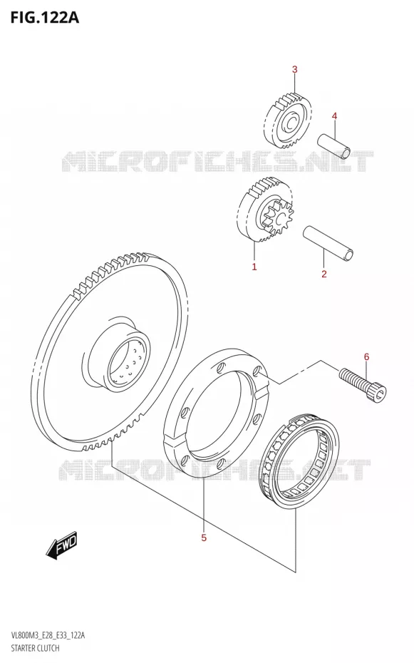 STARTMOTOR KOPPELINGS Suzuki MOTO 800 BOULEVARD 2023  VL800 2023 M3 (E28)