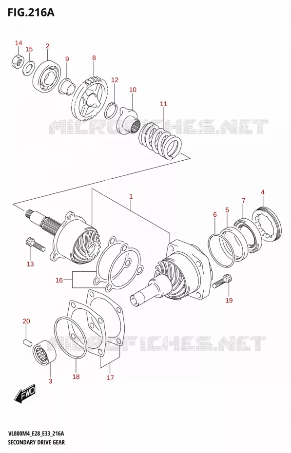 AANDRIJFAS Suzuki MOTO 800 BOULEVARD 2024  VL800 2024 M4 (E28)