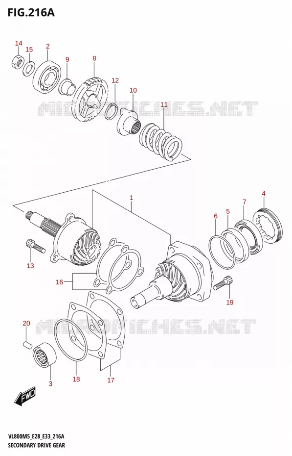 AANDRIJFAS Suzuki MOTO 800 BOULEVARD 2025  VL800 2025 M5 (E28)