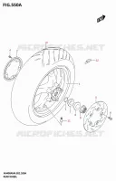 ACHTERWIEL voor Suzuki BURGMAN 400 2024