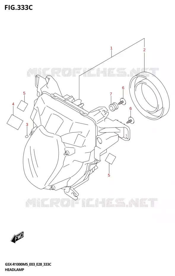 KOPLAMP (GSX-R1000A) Suzuki MOTO 1000 GSX-R 2025  GSX-R1000A 2025 M5 (E28)