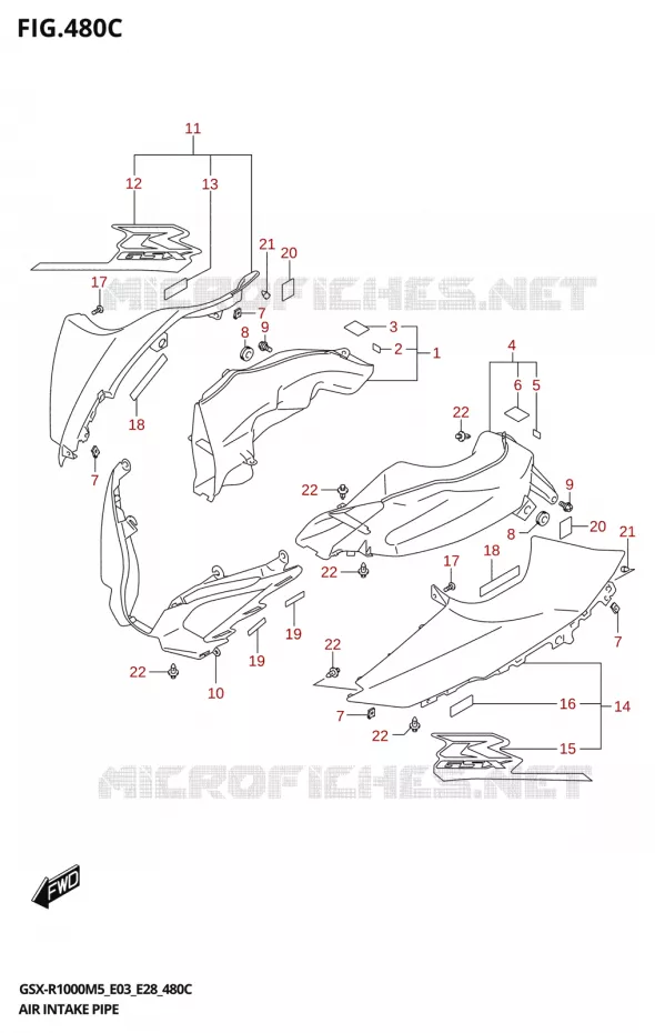LUCHTINLAAT (GSX-R1000RZA) Suzuki MOTO 1000 GSX-R 2025  GSX-R1000A 2025 M5 (E28)