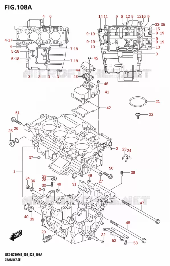 CARTER Suzuki MOTO 750 GSX-R 2025  GSX-R750 2025 M5 (E28)