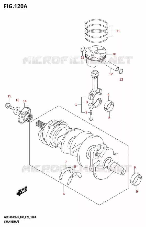 KRUKAS Suzuki MOTO 600 GSX-R 2025  GSX-R600 2025 M5 (E28)