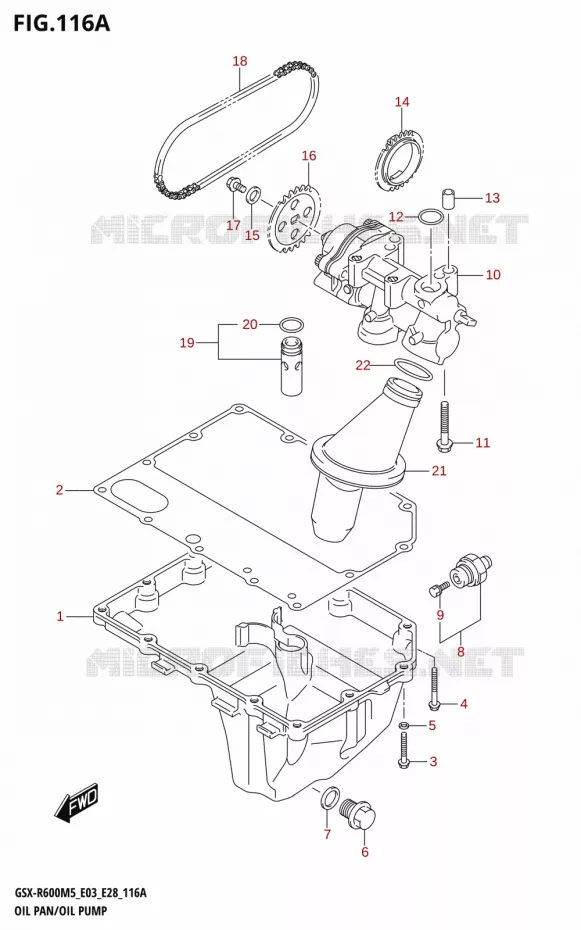 OLIEDEKSEL - OLIEPOMP Suzuki MOTO 600 GSX-R 2025  GSX-R600 2025 M5 (E28)
