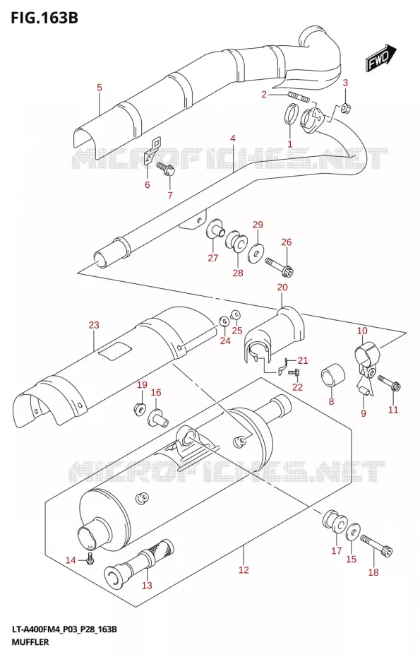 GELUIDDEMPER Suzuki QUAD 400 KINGQUAD 2024  LT-A400F 2024 M4 (P28)