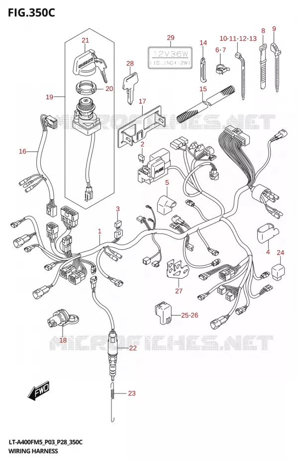 BEDRADING Suzuki QUAD 400 KINGQUAD 2025  LT-A400F 2025 M5 (P28)