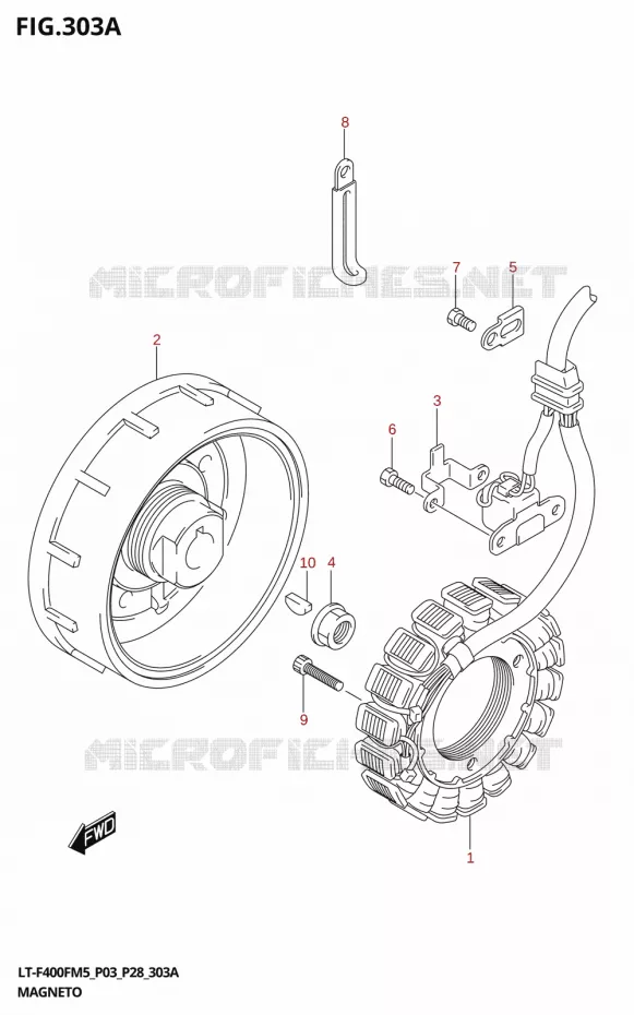 ONTSTEKING Suzuki QUAD 400 KINGQUAD 2025  LT-F400F 2025 M5 (P28)