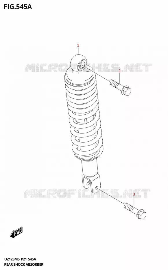 ACHTER SCHOKDEMPER Suzuki SCOOTER 125 ADDRESS 2025  UZ125M5 P21 2025 M5 (P21)