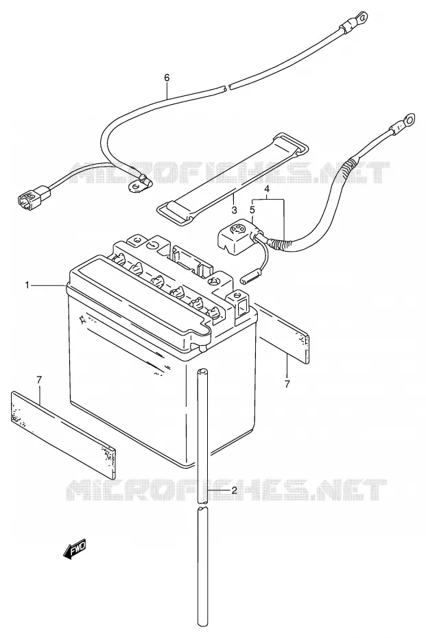 ACCU Suzuki QUAD 250 OZARK 2002  LT-F250FK2(E24)