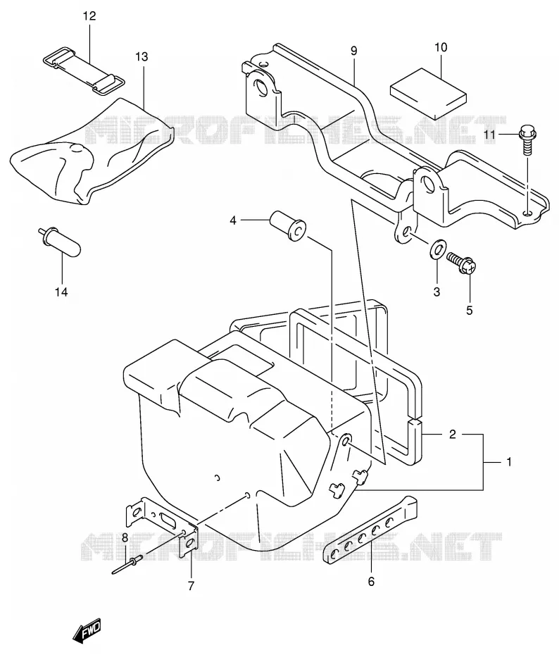 GEREEDSCHAPSKIST Suzuki QUAD 400 EIGER 2006  LT-F400FK6(P24)